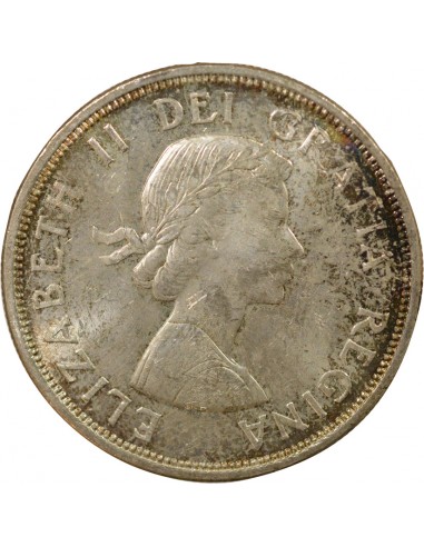 Reine d'Angleterre et du Commonwealth Conférences de Charlottetown & Québec 1 Dollar Argent 1964 Ottawa