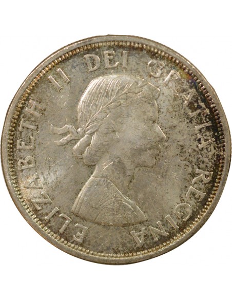 Reine d'Angleterre et du Commonwealth Conférences de Charlottetown & Québec 1 Dollar Argent 1964 Ottawa