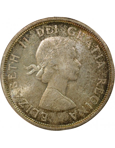 Reine d'Angleterre et du Commonwealth Conférences de Charlottetown & Québec 1 Dollar Argent 1964 Ottawa