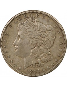 Etats Unis d'Amérique Morgan 1 Dollar Argent 1884 Philadelphie 2
