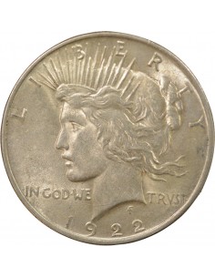 USA Peace Dollar 1 Dollar Argent 1922 Philadelphie 2