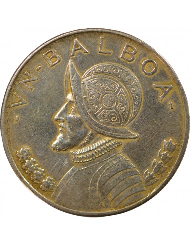 Panama 1 balboa Argent 1947 Philadelphie