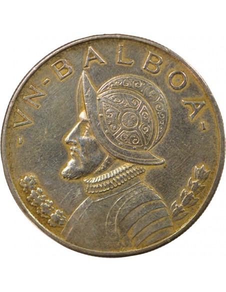 Panama 1 balboa Argent 1947 Philadelphie
