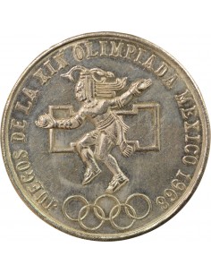Mexique Jeux Olympiques 25 pesos Argent 1968 Mo Mexico City 2