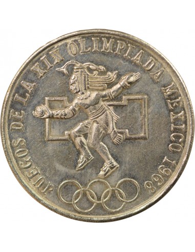 Mexique Jeux Olympiques 25 pesos Argent 1968 Mo Mexico City