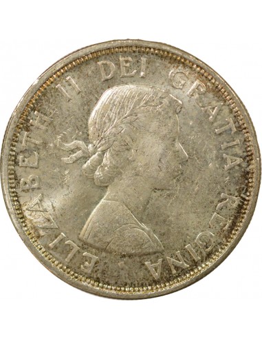 Reine d'Angleterre et du Commonwealth Conférences de Charlottetown & Québec 1 Dollar Argent 1964 Ottawa