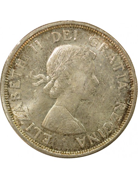 Reine d'Angleterre et du Commonwealth Conférences de Charlottetown & Québec 1 Dollar Argent 1964 Ottawa