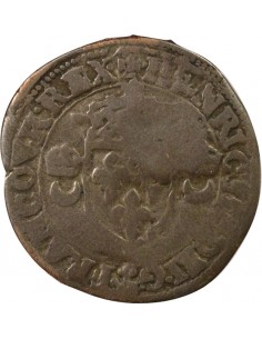 Louis XIII Douzain Henri II réformé 1 quinzain Billon 1640 2