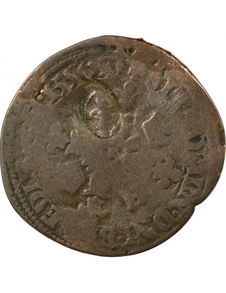 Louis XIII Douzain Henri II réformé 1 quinzain Billon 1640