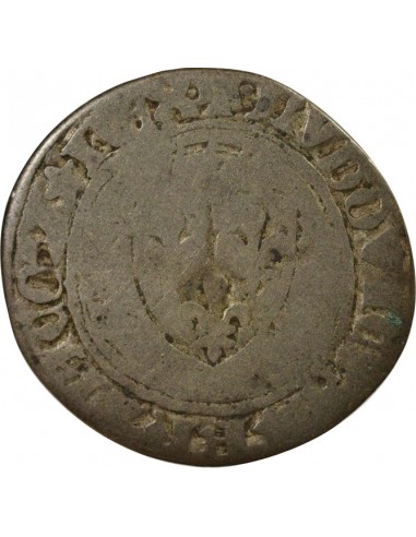 Louis XI A la Couronne 1 blanc Billon 1461-1483 B Rouen