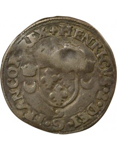 Louis XIII Douzain Henri II réformé 1 quinzain Billon 1640 2