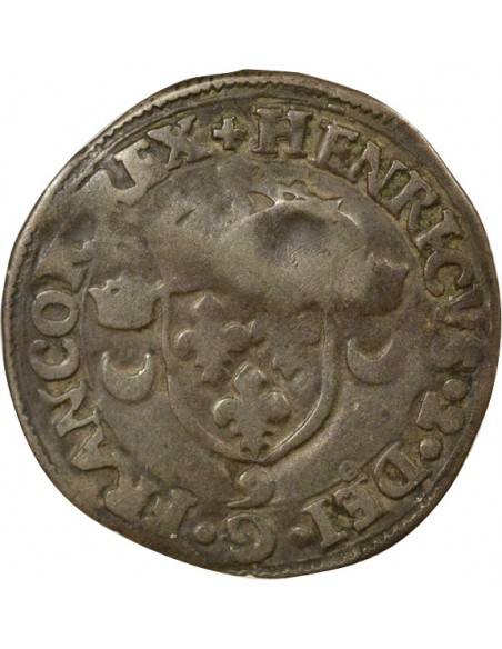 Louis XIII Douzain Henri II réformé 1 quinzain Billon 1640