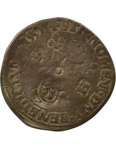 Louis XIII Douzain Henri II réformé 1 quinzain Billon 1640