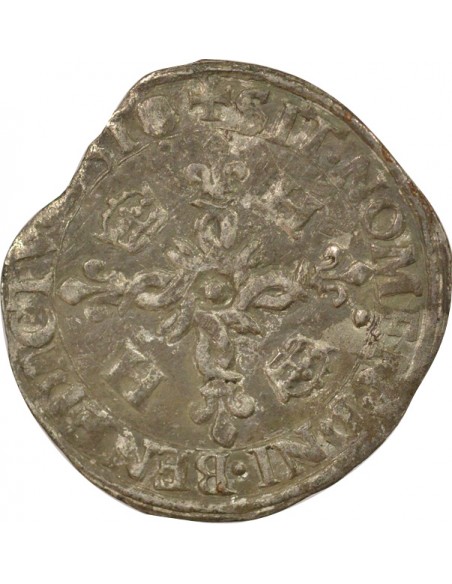 Henri II Aux Croissants 1 douzain Argent 1551 F Angers