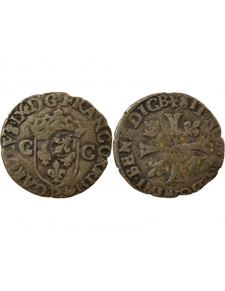 Louis XIII Douzain Charles IX réformé 1 quinzain Billon 1640