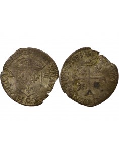 Louis XIII Douzain Henri IV réformé 1 quinzain Billon 1640