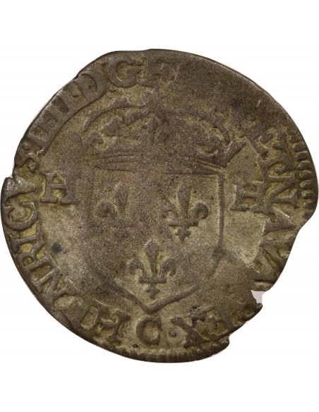 Louis XIII Douzain Henri IV réformé 1 quinzain Billon 1640