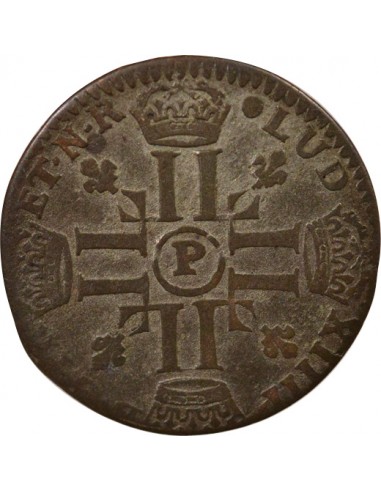 Louis XIV Aux Huit L 1 quinzain Billon 1693-1695 P Dijon