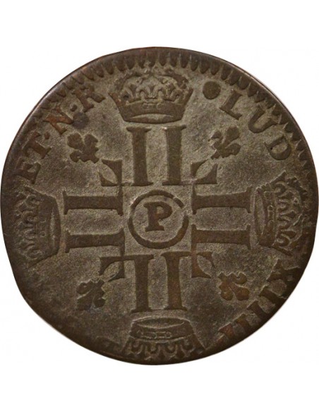 Louis XIV Aux Huit L 1 quinzain Billon 1693-1695 P Dijon