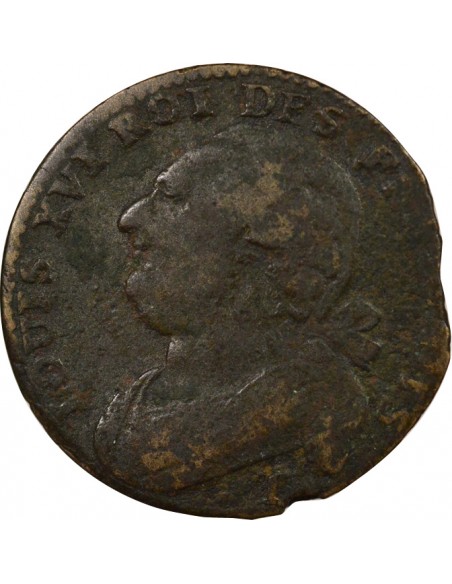 Louis XVI Au Faisceau 12 deniers Cuivre 1792 T Nantes