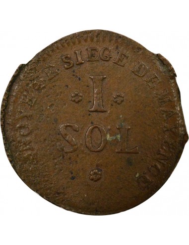 Siège De Mayence 1 sol Bronze 1793 Mayence