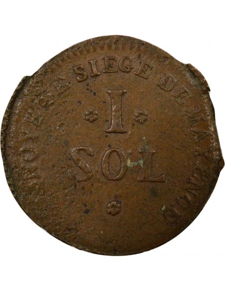Siège De Mayence 1 sol Bronze 1793 Mayence