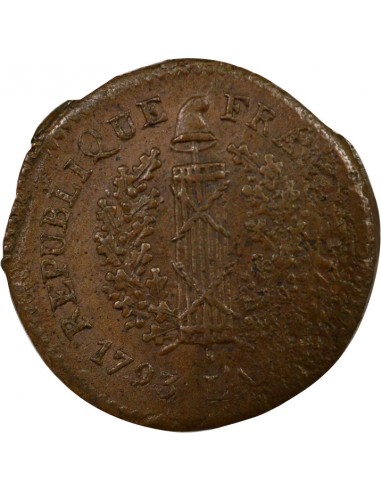 Siège De Mayence 1 sol Bronze 1793 Mayence