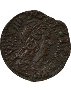 Catalogne Louis XIV 1 sizain Cuivre 1647 Barcelone 2