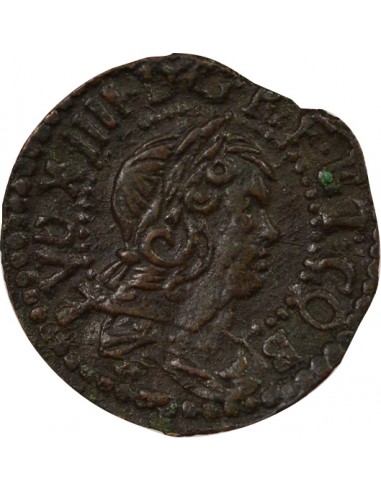 Catalogne Louis XIV 1 sizain Cuivre 1647 Barcelone