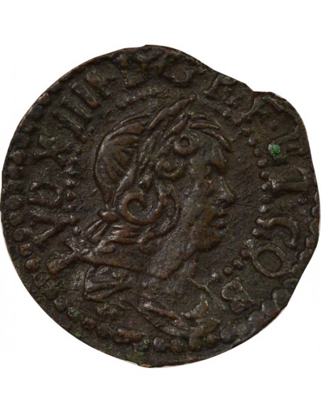 Catalogne Louis XIV 1 sizain Cuivre 1647 Barcelone