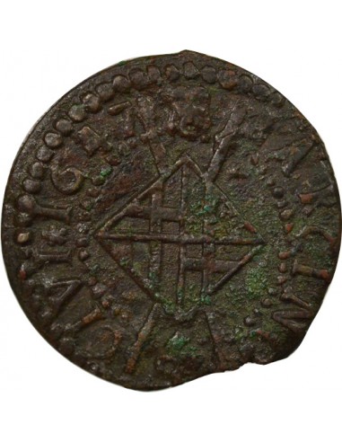 Catalogne Louis XIV 1 sizain Cuivre 1647 Barcelone