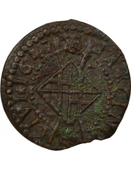 Catalogne Louis XIV 1 sizain Cuivre 1647 Barcelone