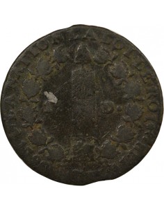 Louis XVI au Faisceau 12 deniers Cuivre 1792 T. Saumur 2