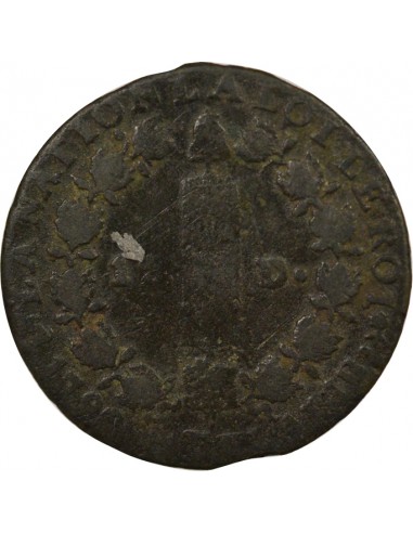 Louis XVI au Faisceau 12 deniers Cuivre 1792 T. Saumur