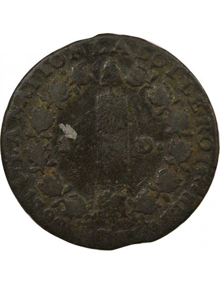 Louis XVI au Faisceau 12 deniers Cuivre 1792 T. Saumur