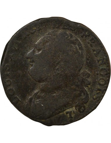 Louis XVI au Faisceau 12 deniers Cuivre 1792 T. Saumur