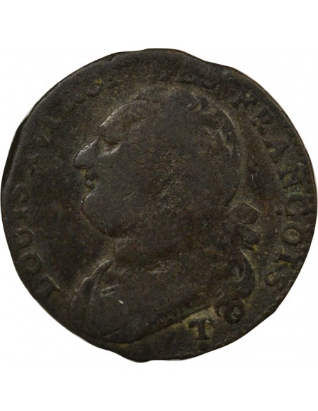 Louis XVI au Faisceau 12 deniers Cuivre 1792 T. Saumur