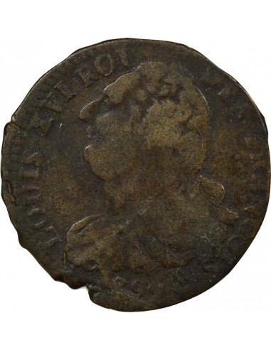 Louis XVI au Faisceau 2 sols Métal de Cloche 1792 Arras