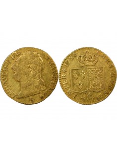 Louis XVI Tête nue 1 louis d'or Or 1786 A - Paris