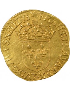 Louis XIII Au Soleil 1 ecu d'or au soleil Or 1636 B Rouen 2
