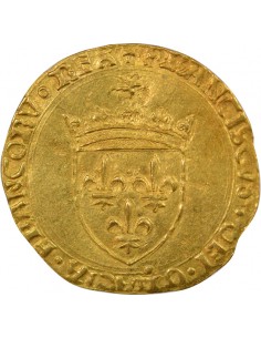 François Ier 3e Emission 1 ecu d'or au soleil Or 1519-1528 B Rouen 2