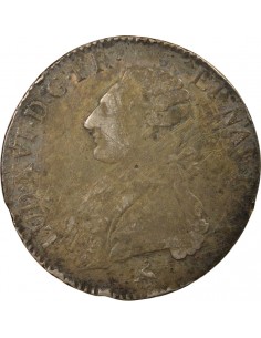 Louis XVI aux Rameaux d'Olivier 1 ecu Argent 1783 A Paris 2