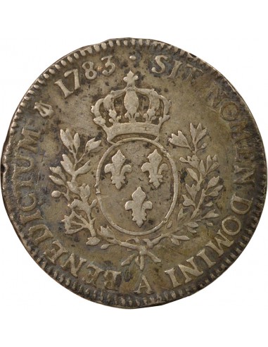 Louis XVI aux Rameaux d'Olivier 1 ecu Argent 1783 A Paris