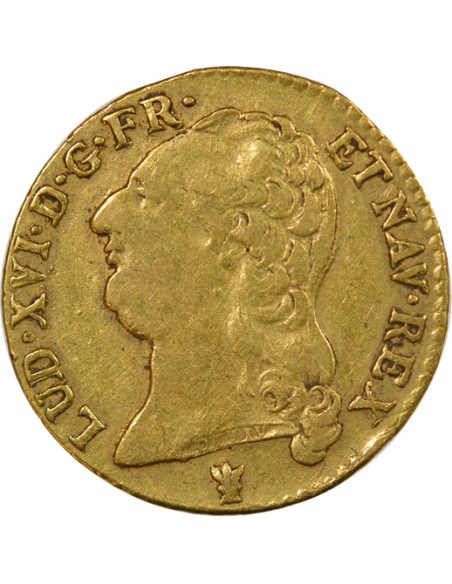 Louis XVI Tête nue 1 louis d'or Or 1787 I Limoges