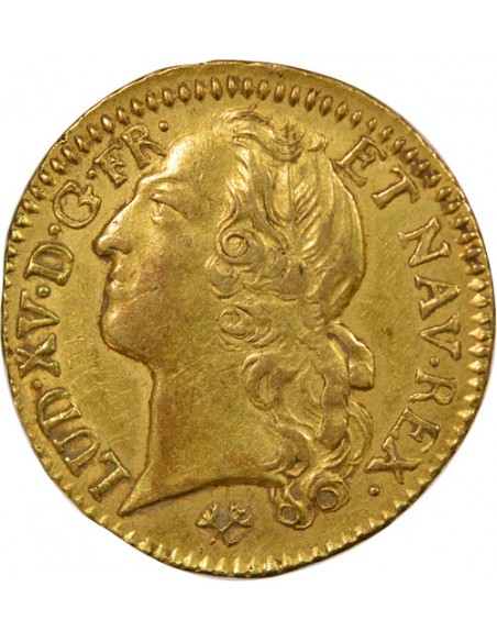 Louis XV Au Bandeau 1 louis d'or Or 1770 L Bayonne
