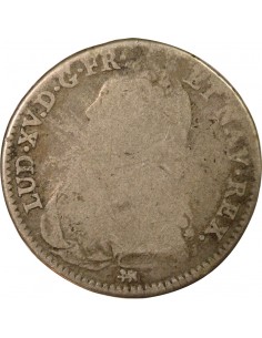 Louis XV aux Rameaux d'Olivier 1/2 ecu Argent 1732 T Nantes 2
