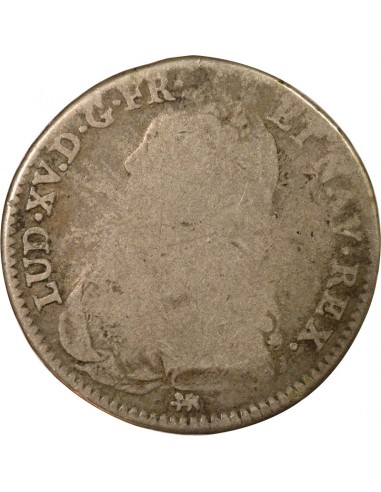 Louis XV aux Rameaux d'Olivier 1/2 ecu Argent 1732 T Nantes