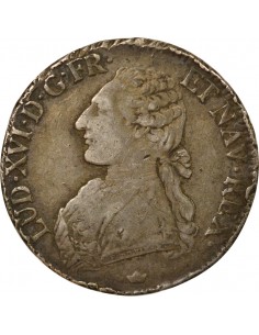 Louis XVI Aux Rameaux d'Olivier ecu Argent 1779 M Toulouse 2