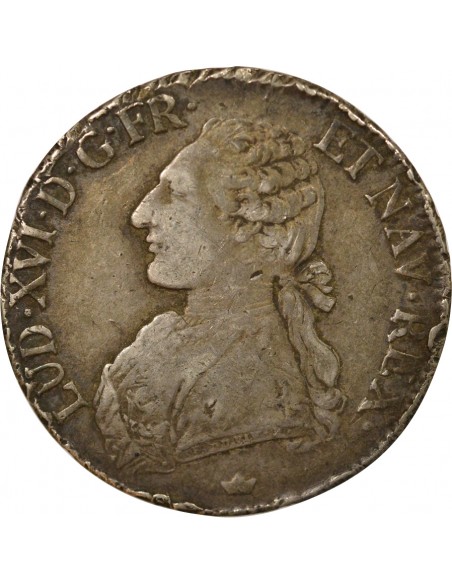 Louis XVI Aux Rameaux d'Olivier ecu Argent 1779 M Toulouse