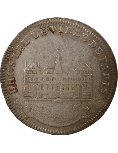 Louis XV Hôtel de Ville de Paris 1 jeton Argent 1731 A Paris